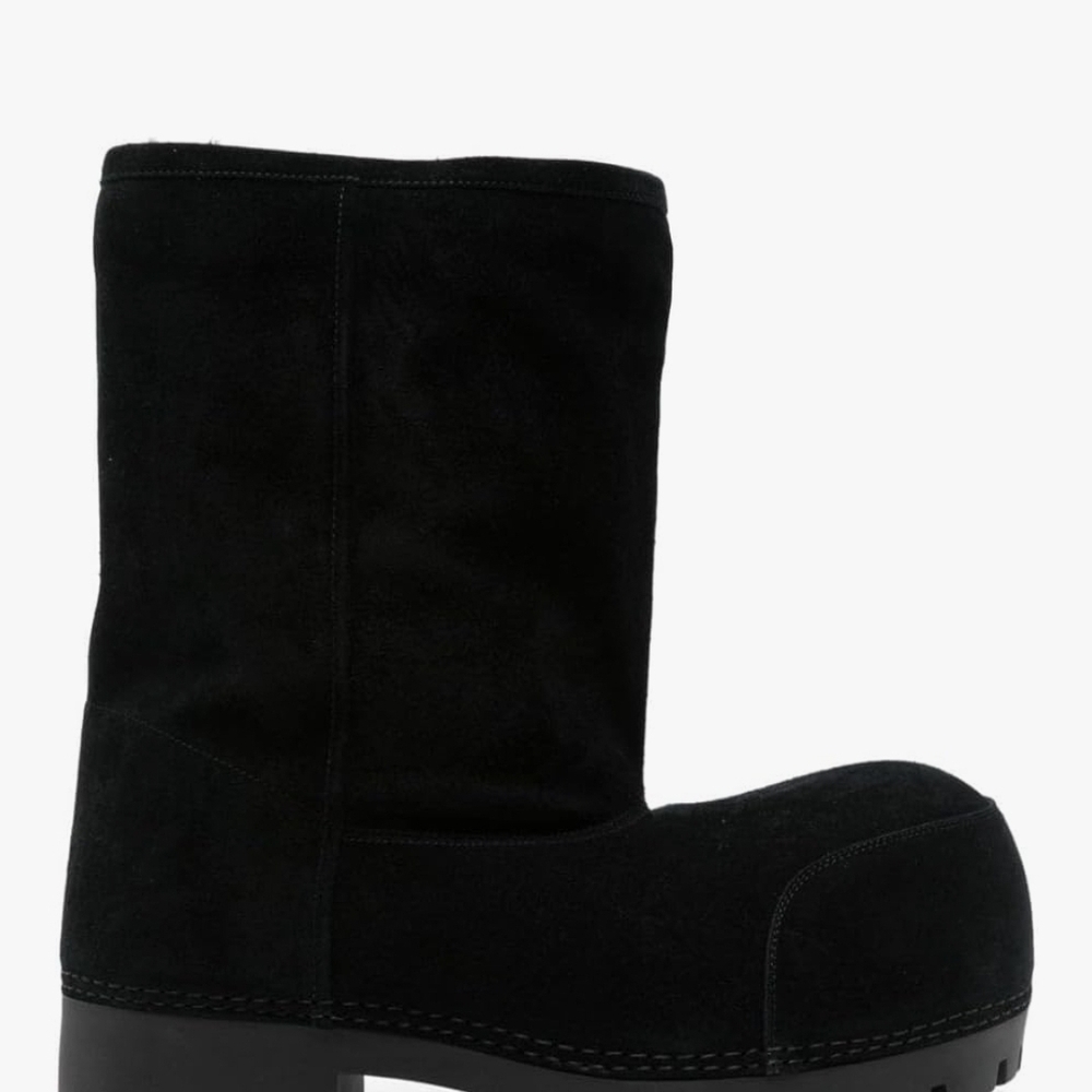 Black Suede Platform Boots